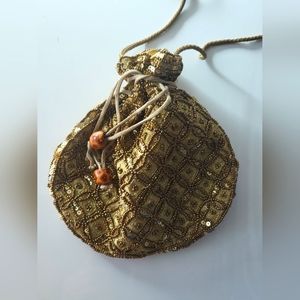 Beaded Embroidered Bohemian hand purse vintage